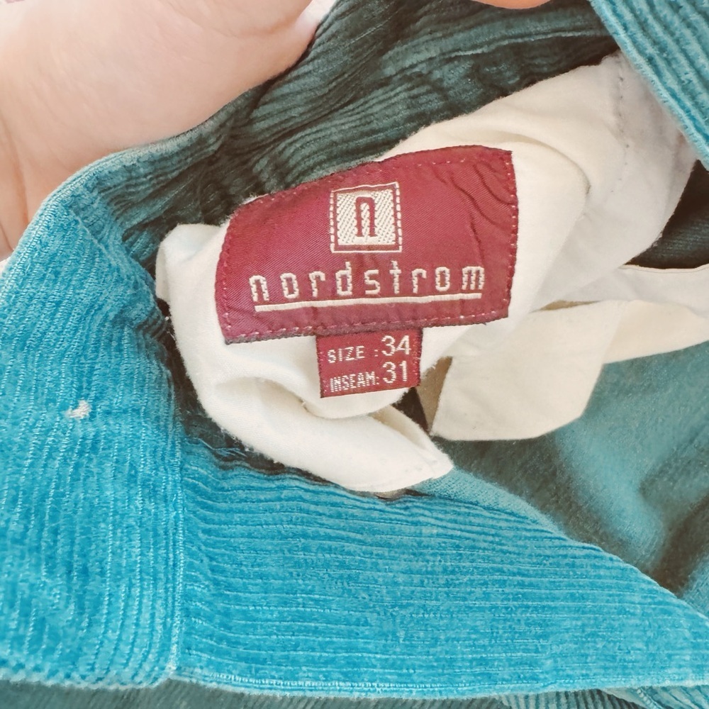 Nordstrom, Men's Green Vintage Corduroy Pants - Picture 3 of 4